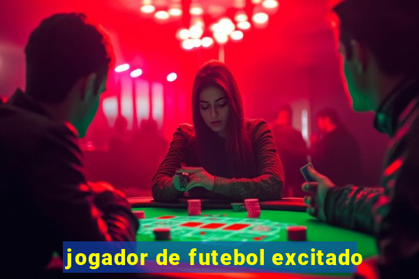 jogador de futebol excitado